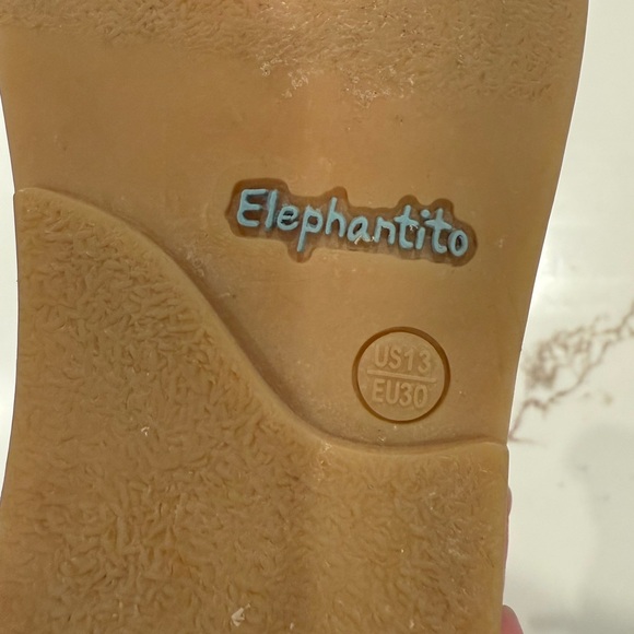 Elephantito Black Patent Leather Kids Chelsea Boots sz 13 - Picture 10 of 10